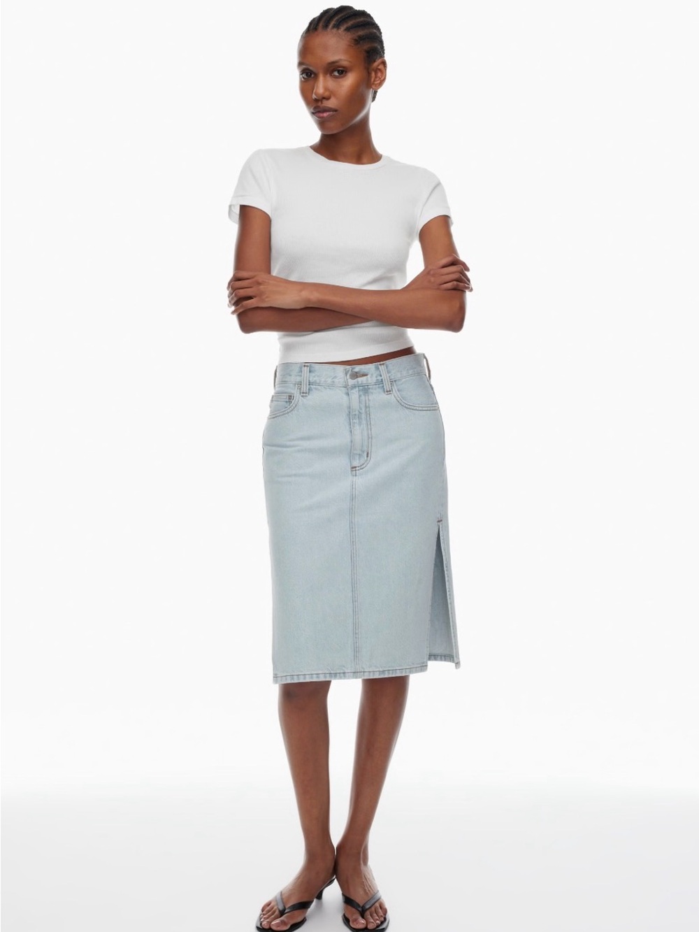 Denim Forum 90’s Wrap Denim Skirt - Size 25